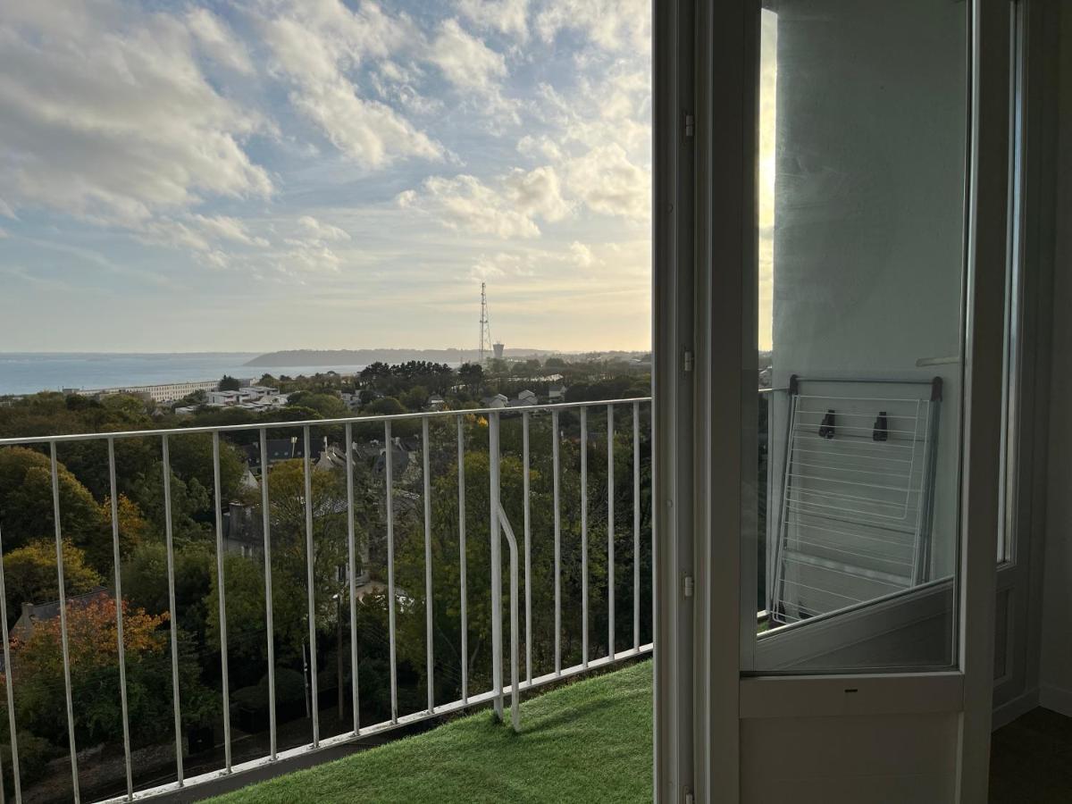Nouveau! Appartement Vue Mer 180° Et Place Parking Brest Luaran gambar